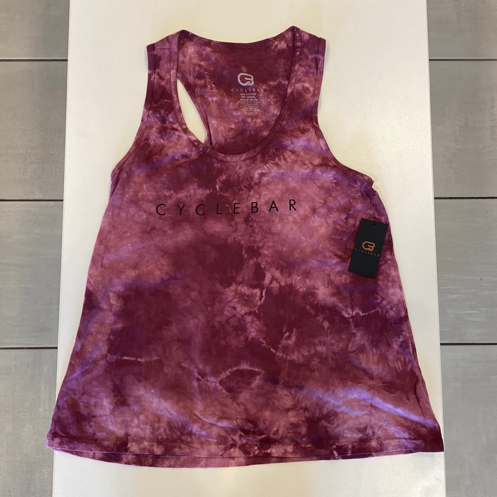 Cyclebar Maroon Ombre Loose Flare Tank